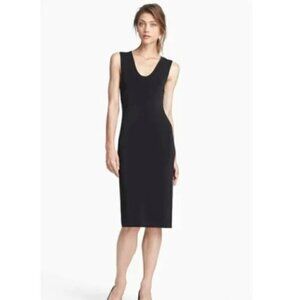 T by Alexander Wang V Neck Jersey Midi Dress